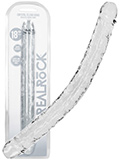 RealRock - Dildo con doppio glande da 45 cm - trasparente