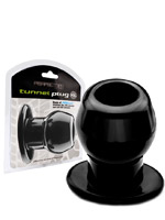 Perfect Fit - Plug anale a tunnel (nero) - extra large