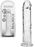 RealRock - Dildo senza testicoli da 22 cm - trasparente